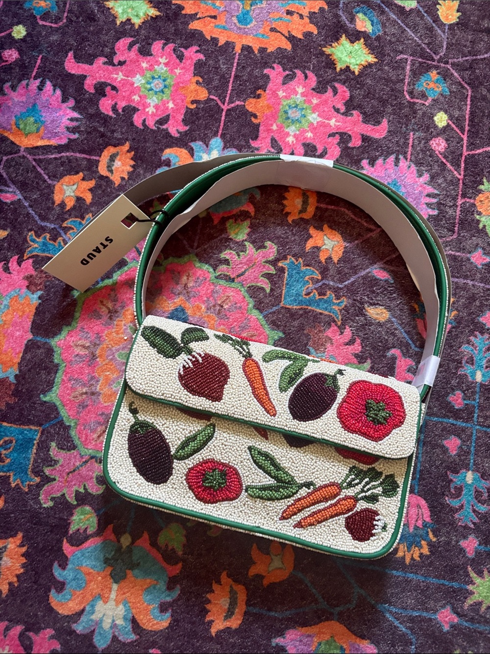 Staud Beaded Vegetable Embroidered Tommy Bag - Picture 2 of 4